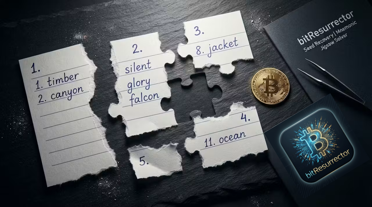 Bitcoin Seed Phrase Recovery & Mnemonic Disaster Restoration — Reconstructing Damaged, Torn, and Scrambled BIP-39 / Electrum Backups